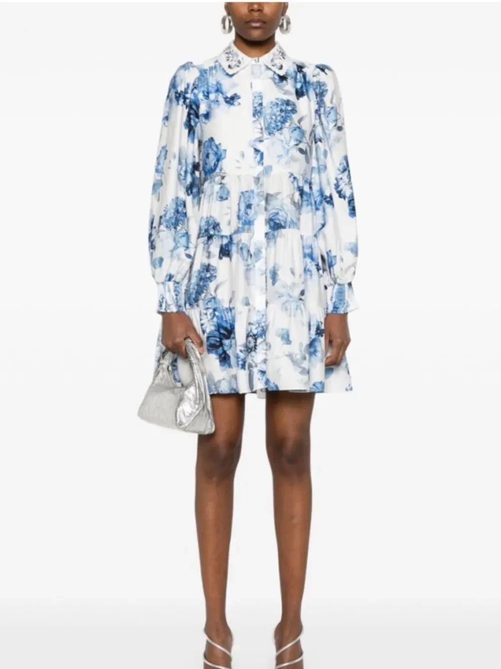 Alice + Olivia Womens  Junia Tiered Tunic